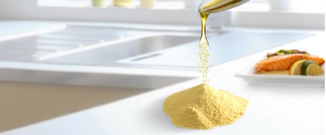 Pulver aus Öl: Neues Omega-3-Produkt für Nahrungsergänzungsmittel und funktionelle Lebensmittel