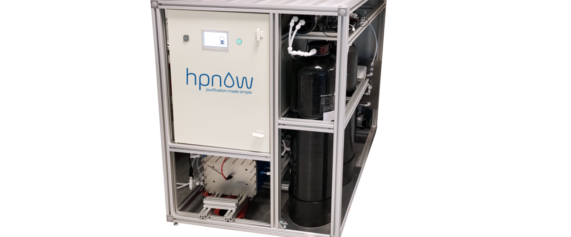 Ein HPGen von HPNow. Das Gerät kann aus Wasser, Luft und Strom H2O2 herstellen. © HPNow