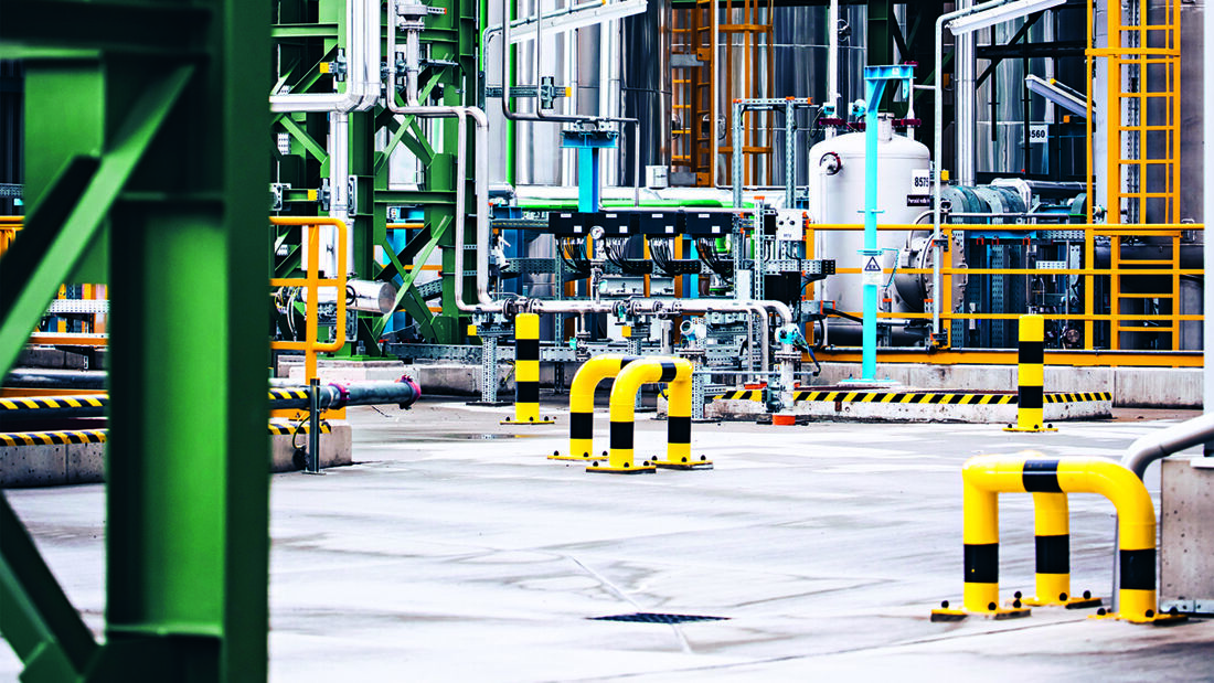 A view inside the new production plant for biosurfactants in Slovenská Ľupča